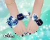 foot nail/summer blue