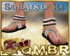 QMBR Sandals Ra Blk&Slv