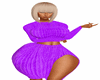 Knit Skirt Xbm Purple
