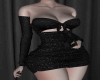 Black glitter dress