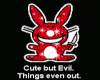 happy bunny evil