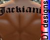 Name Jaekiani back tatto