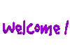 Welcome! Animated Stkr