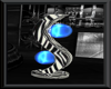 Zebra lamp W/ blue light