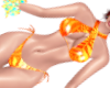 Orange Tropical Bikini