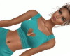 *BK*Heart pj's teal