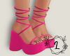 L. Pink heels