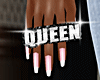 BLK N SLR QUEEN RING