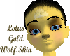 Golden Lotus Wolf Skin