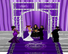 wedding pose doors purpl