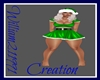 Green Santa Skirt