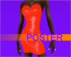 Poster Art Orange Dress