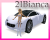 21b-12 poses white car