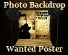 Wanted Photo Backdrop