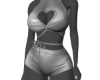 Metallic Shiny Set Silve