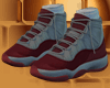 Gray N Red Shoes