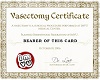 LC Vasectomy Certificate