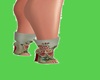 green flower steel toes