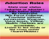 Furry Adoption Sign