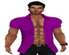 purple open shirt