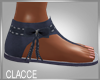 C blue n white sandals