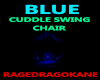 BLUE CUDDLE SWING CHAIR