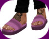 Purple Slides w Tats