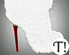 T! White/Red Fur Boots
