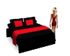 lit futon rouge et noir