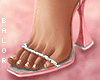 E* Pink Spring Heels