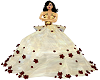 Gold and White Ballgown