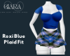 Roxi Blue Plaid Fit