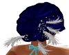Feathers blue hair
