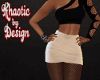 Leather skirt white
