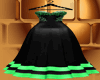 Black & Green Dress
