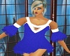 sexy  CAZ blue dress 2