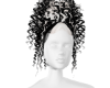 black and white hair