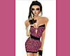 PinkGlitter cheeta dress