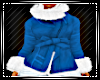 Blue Winter Fur Coat