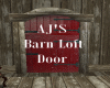 AJ'S Barn Loft Red Door