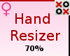70% Hand Resizer - F