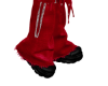 Denim Red boots