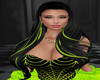 Black Green Hair
