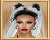 ✘  Black & White Hair