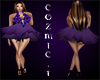{C} Violet Flower dress