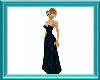 Strapless Gown in Teal