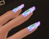 uv flower on nails