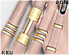 ʞ-Gold Rings + Nails