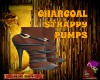 DM:CHARCOAL STRAPPY PUMP