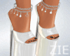 Lara Chain Heels White